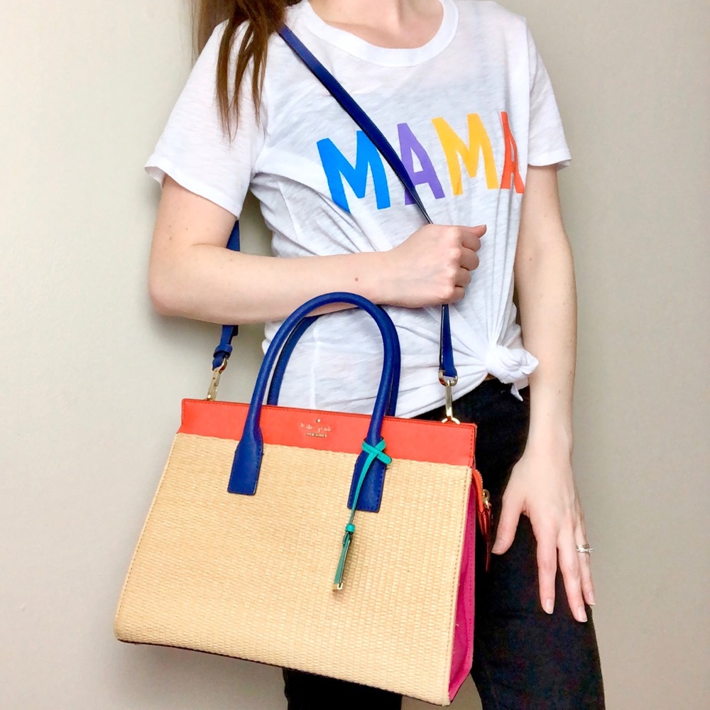 Kate Spade Cameron Street Candace Straw Satchel